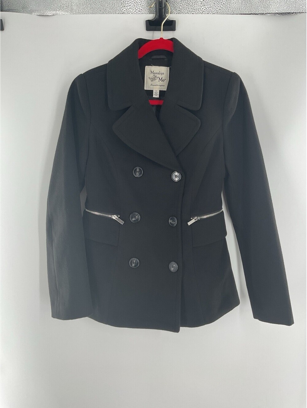 Marilyn And Me Dress To Impress Women’s Size Small Black Polyester Jacket C3